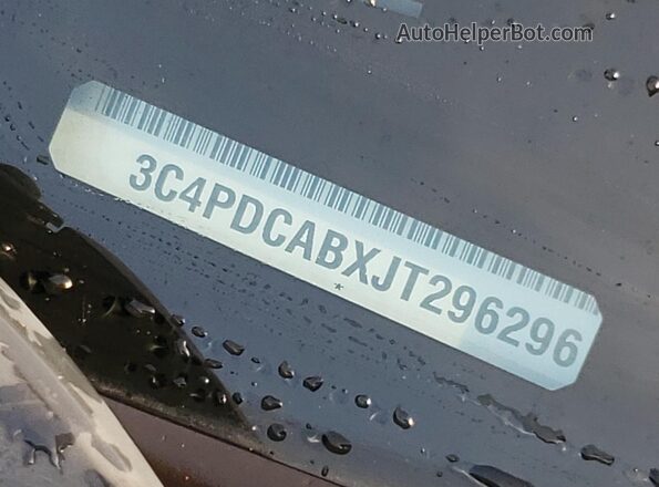 3C4PDCABXJT296296 2018 DODGE JOURNEY Серый 
