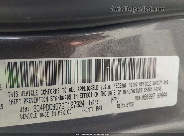 3C4PDCBG7GT127324 2016 DODGE JOURNEY Gray Engine compartment view