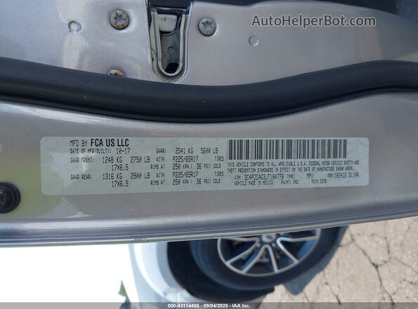 3C4PDDAG3JT184778 2018 DODGE JOURNEY Gray 