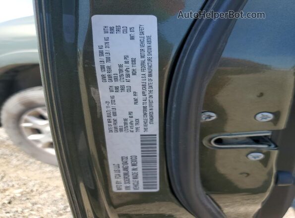 3C63R3ML4NG104722 2022 RAM 3500 Green Widok naklejki z numerem VIN