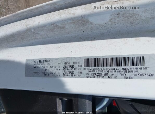 3C6TRVDG3GE133061 2016 RAM PROMASTER 2500 White 
