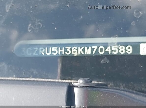 3CZRU5H36KM704589 2019 HONDA HR-V White 