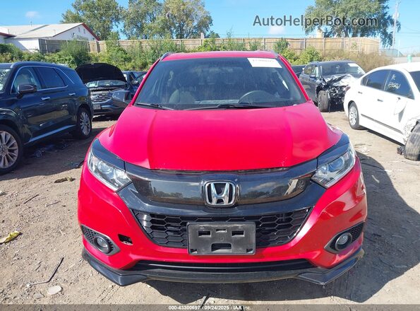 3CZRU6H10NM726032 2022 HONDA HR-V Red Instrument cluster view