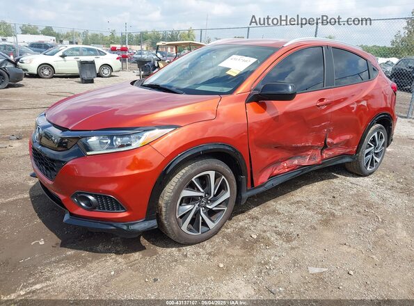 3CZRU6H11LG701555 2020 HONDA HR-V Orange Առջևի ձախ երեք քառորդ տեսարան