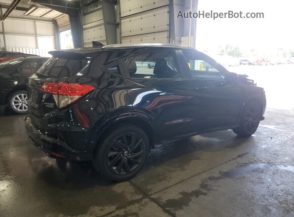 3CZRU6H13MM718926 2021 HONDA HR-V Black Задня права чверть