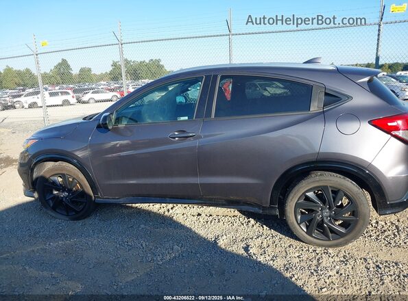 3CZRU6H13MM730431 2021 HONDA HR-V Gray Widok wnętrza 360 stopni