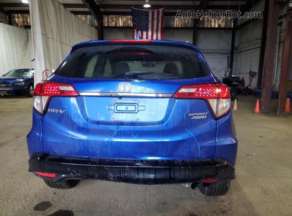 3CZRU6H16LM732365 2020 HONDA HR-V Blue Հետևի տեսք