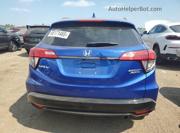 3CZRU6H16LM735749 2020 HONDA HR-V Blue Հետևի տեսք