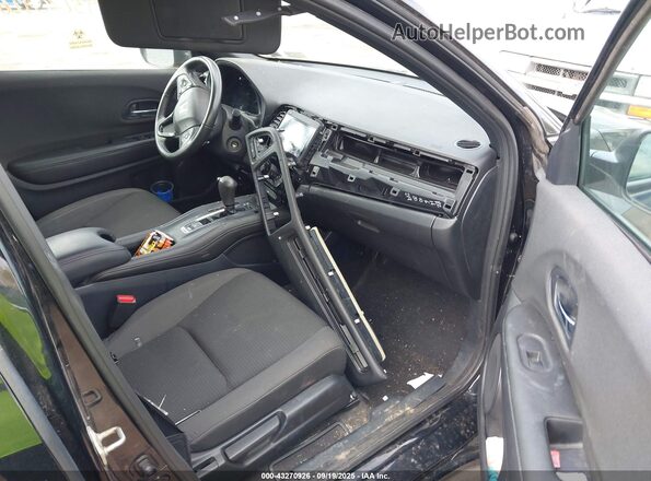 3CZRU6H19MM703654 2021 HONDA HR-V Black Front interior view