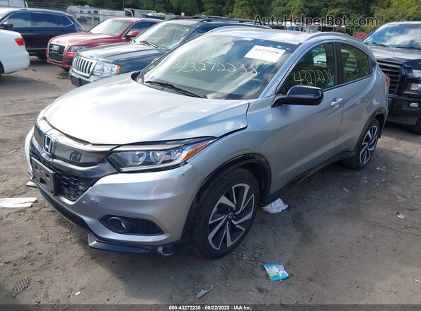 3CZRU6H1XKG703075 2019 HONDA HR-V Silver Vista tres cuartos delantera izquierda