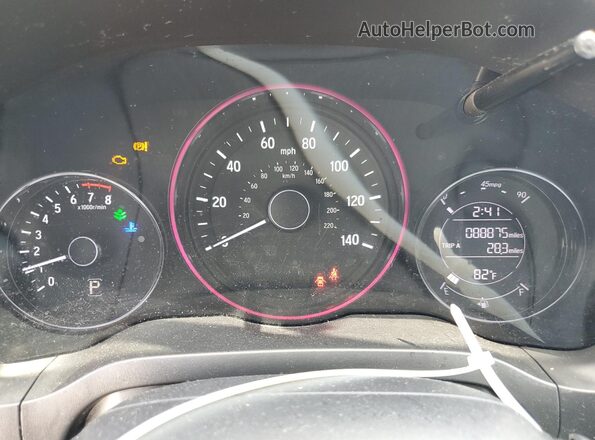 3CZRU6H36LM716586 2020 HONDA HR-V Gray Սարքավորումների վահանակի տեսք