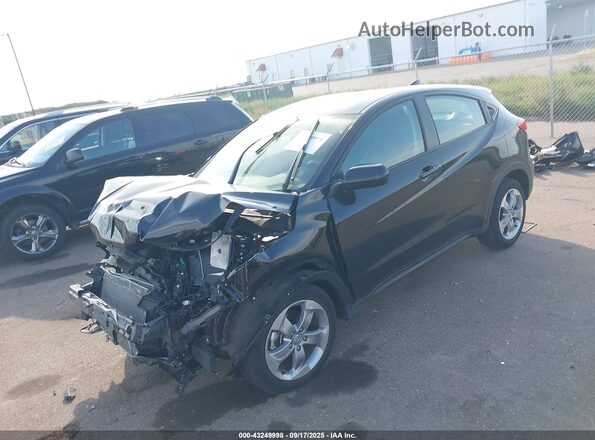 3CZRU6H37LG701481 2020 HONDA HR-V Black Առջևի ձախ երեք քառորդ տեսարան
