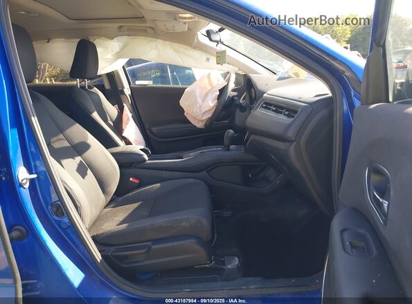 3CZRU6H51MM750373 2021 HONDA HR-V Blue Вид салону спереду
