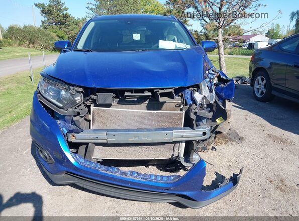 3CZRU6H51MM750373 2021 HONDA HR-V Blue Вид задньої частини салону