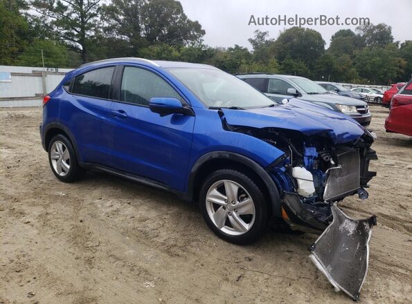 3CZRU6H55KM722041 2019 HONDA HR-V Blue Front right