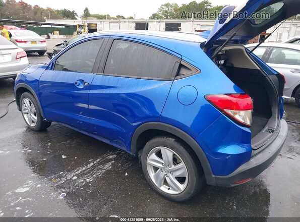 3CZRU6H56KM731380 2019 HONDA HR-V Blue Trasero izquierdo