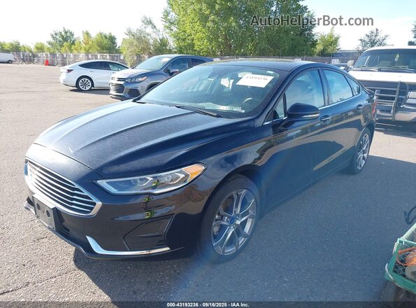 3FA6P0CD0LR176433 2020 FORD FUSION Black წინა მარცხენა ხედი სამი მეოთხედიდან