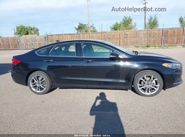 3FA6P0CD0LR176433 2020 FORD FUSION Black უკანა სალონის ხედი