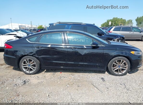 3FA6P0CD6LR136633 2020 FORD FUSION Black უკანა სალონის ხედი