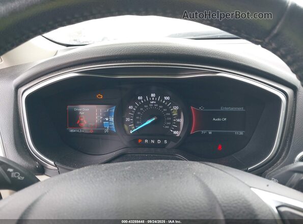 3FA6P0CD7KR256309 2019 FORD FUSION Black Vista de los asientos traseros