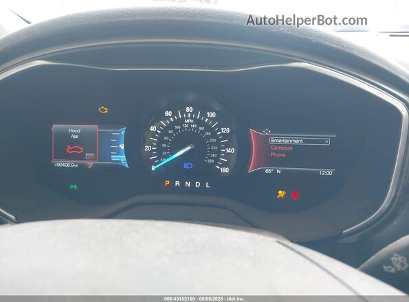 3FA6P0CD7LR124801 2020 FORD FUSION Silver Vista de los asientos traseros