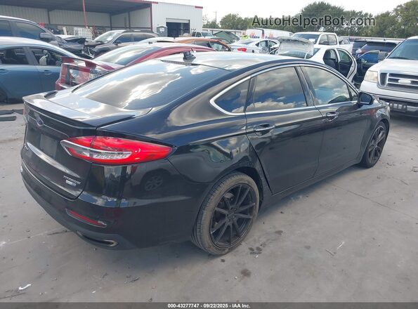 3FA6P0D93LR116477 2020 FORD FUSION Black Tył prawy