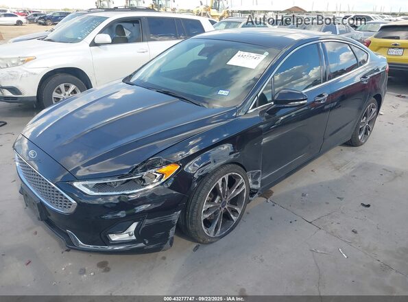 3FA6P0D93LR116477 2020 FORD FUSION Black Przód lewy