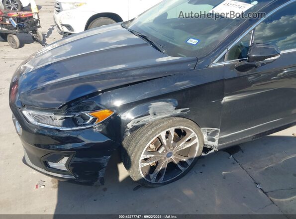 3FA6P0D93LR116477 2020 FORD FUSION Black Widok z przodu