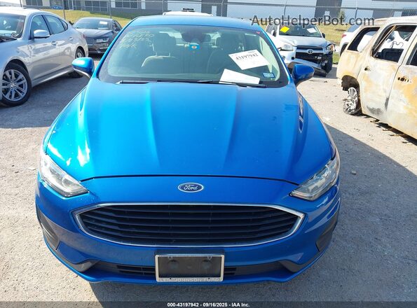3FA6P0G71LR148001 2020 FORD FUSION Blue ხელსაწყოთა პანელის ხედი