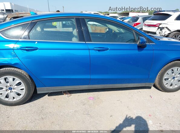 3FA6P0G71LR148001 2020 FORD FUSION Blue უკანა სალონის ხედი