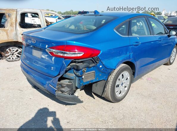 3FA6P0G71LR148001 2020 FORD FUSION Blue წინა ხედი