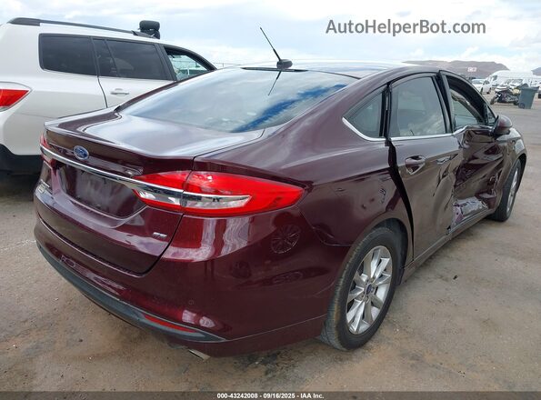 3FA6P0H79HR178952 2017 FORD FUSION Dark Brown Rear right