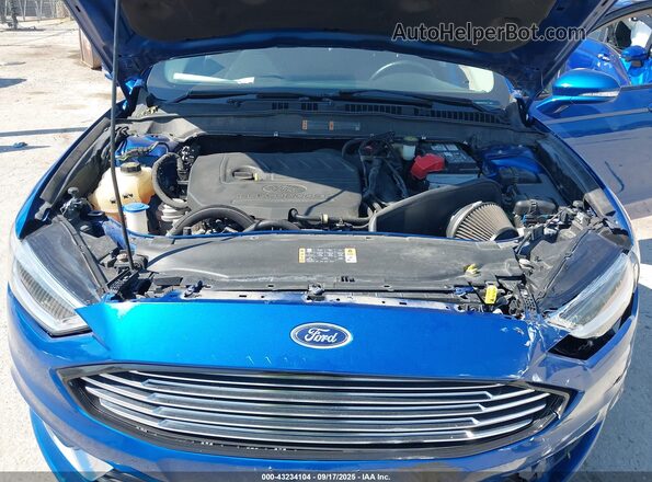 3FA6P0HD0JR252397 2018 FORD FUSION Blue 