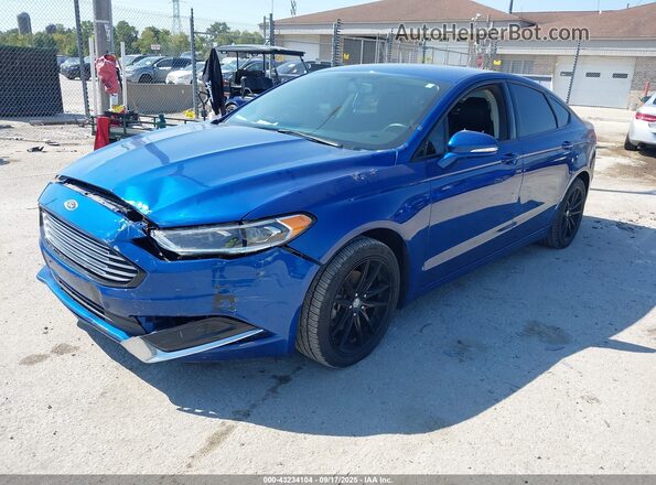 3FA6P0HD0JR252397 2018 FORD FUSION Blue 