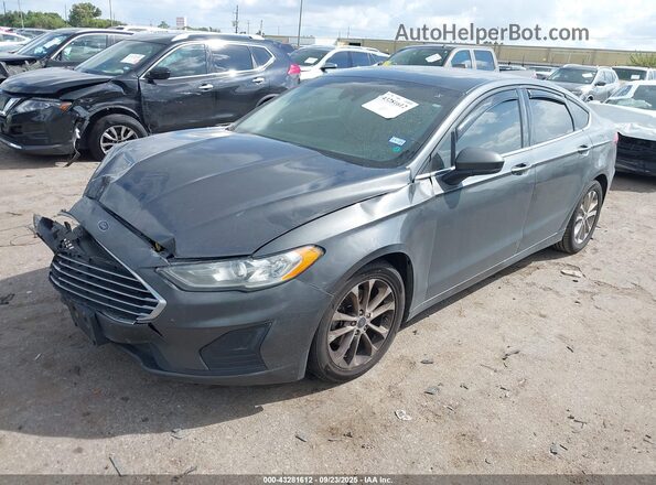 3FA6P0HD3LR156511 2020 FORD FUSION Gray წინა მარცხენა ხედი სამი მეოთხედიდან