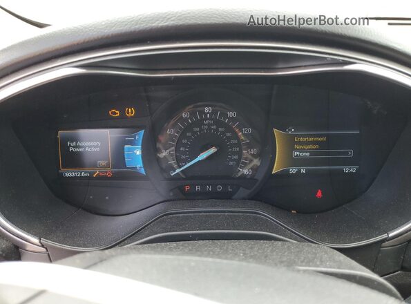 3FA6P0HD4LR254947 2020 FORD FUSION Black Instrument cluster view