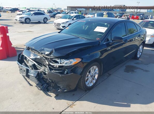 3FA6P0HD5LR258456 2020 FORD FUSION Black Передня ліва чверть