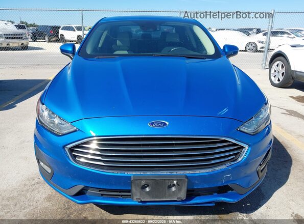 3FA6P0HD6LR235025 2020 FORD FUSION Blue ხელსაწყოთა პანელის ხედი