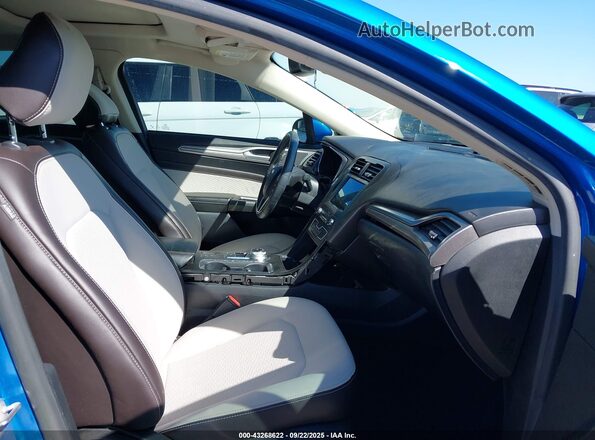 3FA6P0HD6LR235025 2020 FORD FUSION Blue წინა სალონის ხედი