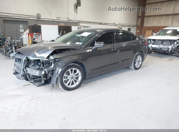 3FA6P0HD7LR101138 2020 FORD FUSION Gray Передня ліва чверть