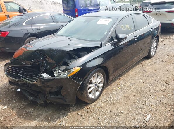 3FA6P0HD8LR145908 2020 FORD FUSION Black Przód lewy