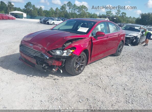 3FA6P0HD9JR255346 2018 FORD FUSION Red 