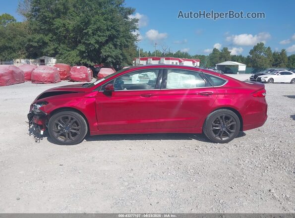 3FA6P0HD9JR255346 2018 FORD FUSION Red 