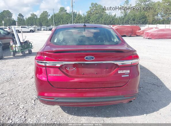 3FA6P0HD9JR255346 2018 FORD FUSION Red 