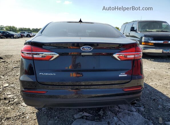 3FA6P0HD9LR256290 2020 FORD FUSION Black უკანა ხედი