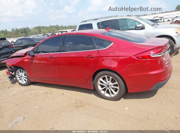 3FA6P0HDXLR197377 2020 FORD FUSION Red უკანა სალონის ხედი