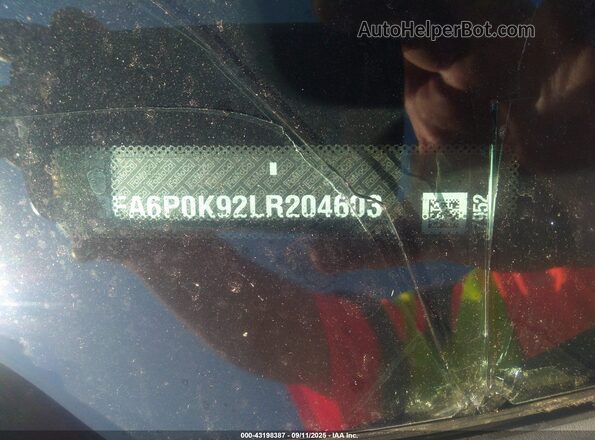 3FA6P0K92LR204603 2020 FORD FUSION Gray 