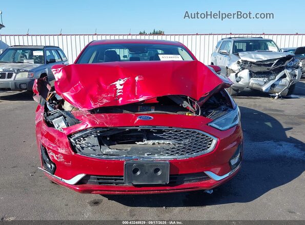 3FA6P0K94LR168669 2020 FORD FUSION Red უკანა სალონის ხედი