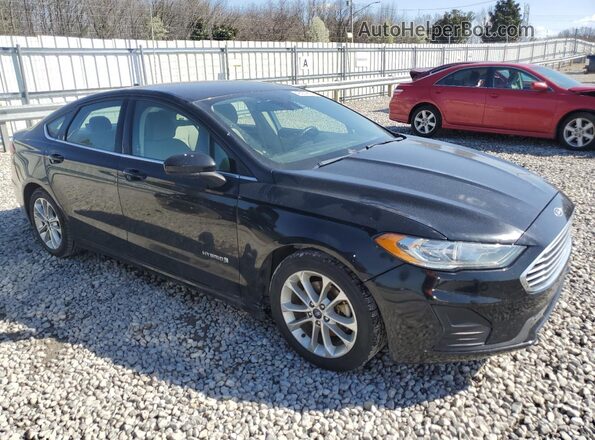 3FA6P0LU3KR210475 2019 FORD FUSION Black Front right