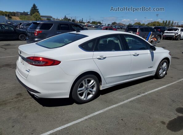 3FA6P0LU7JR261265 2018 FORD FUSION White 